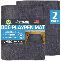 Drymate tapis parc chien absorbant protège le sol et contient les dégâts.