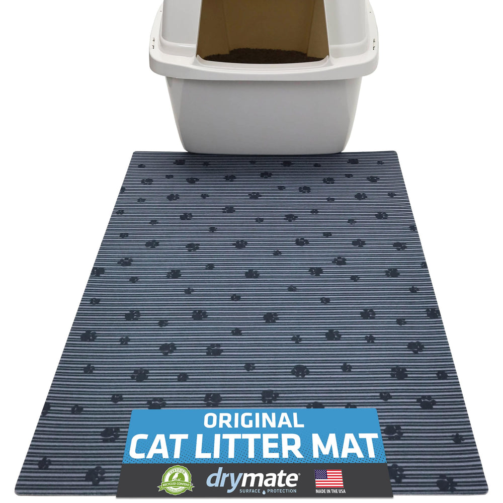 Drymate Tapis Litière Chat anti-projections, capte les grains et protège le sol