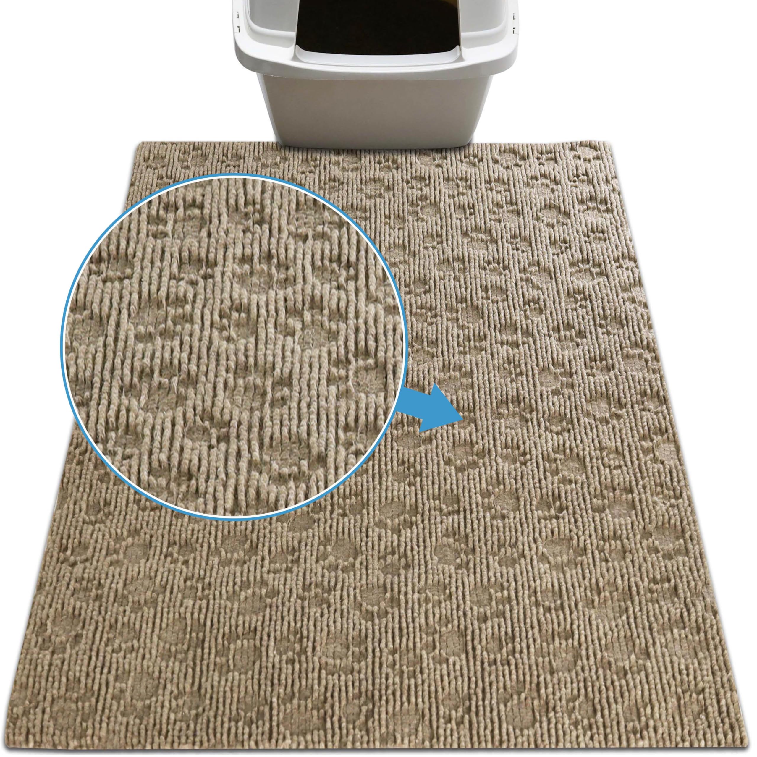 Drymate tapis-litière-trappe: réduit les traces et protège le sol.