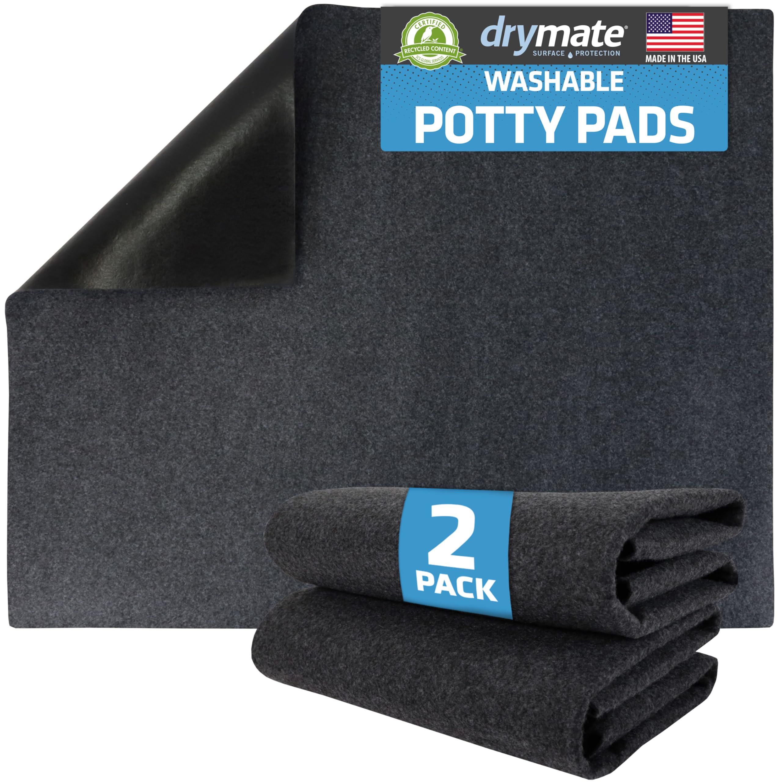 Drymate-tapis-pipi-chien-ensemble: tapis lavable pour l'entraînement et la propreté.