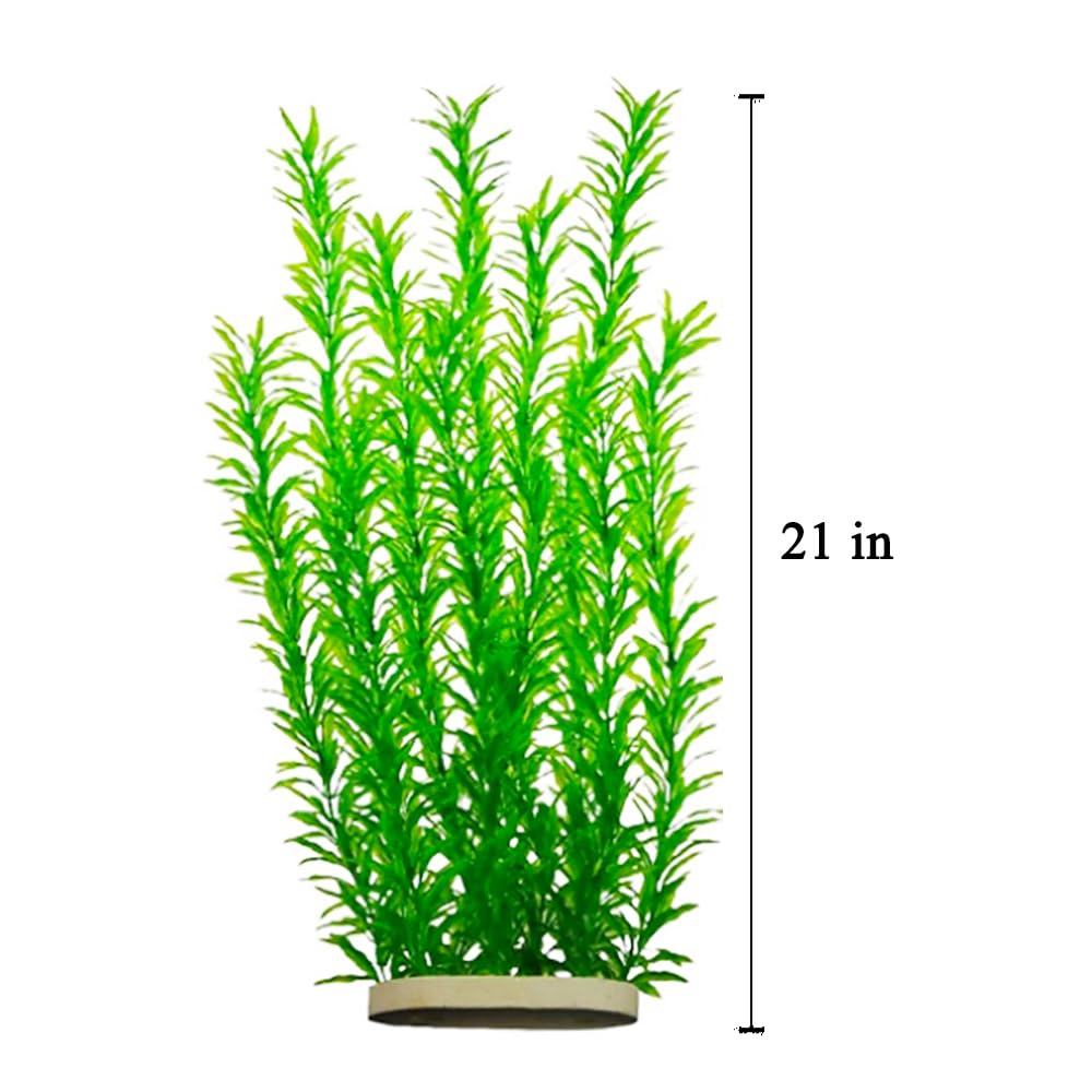 dskoiph plante aquarium verte 21 pouces, ajouter une végétation luxuriante et facile d'entretien.