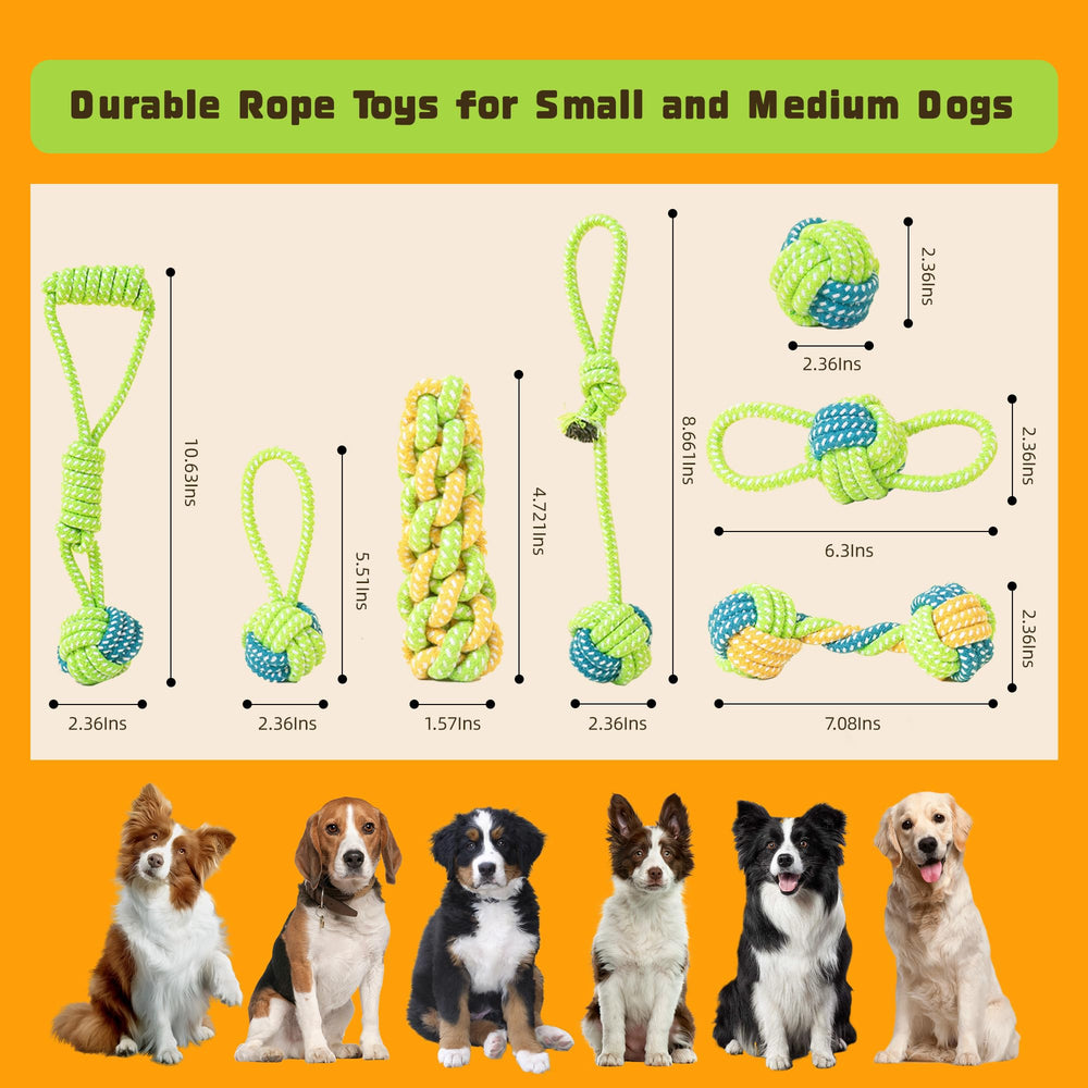 DSUMD jouet corde chien noeud double pour engager et mastiquer.