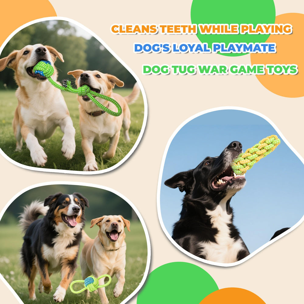 DSUMD jouet corde chien noeud tresse offre résistance durable.