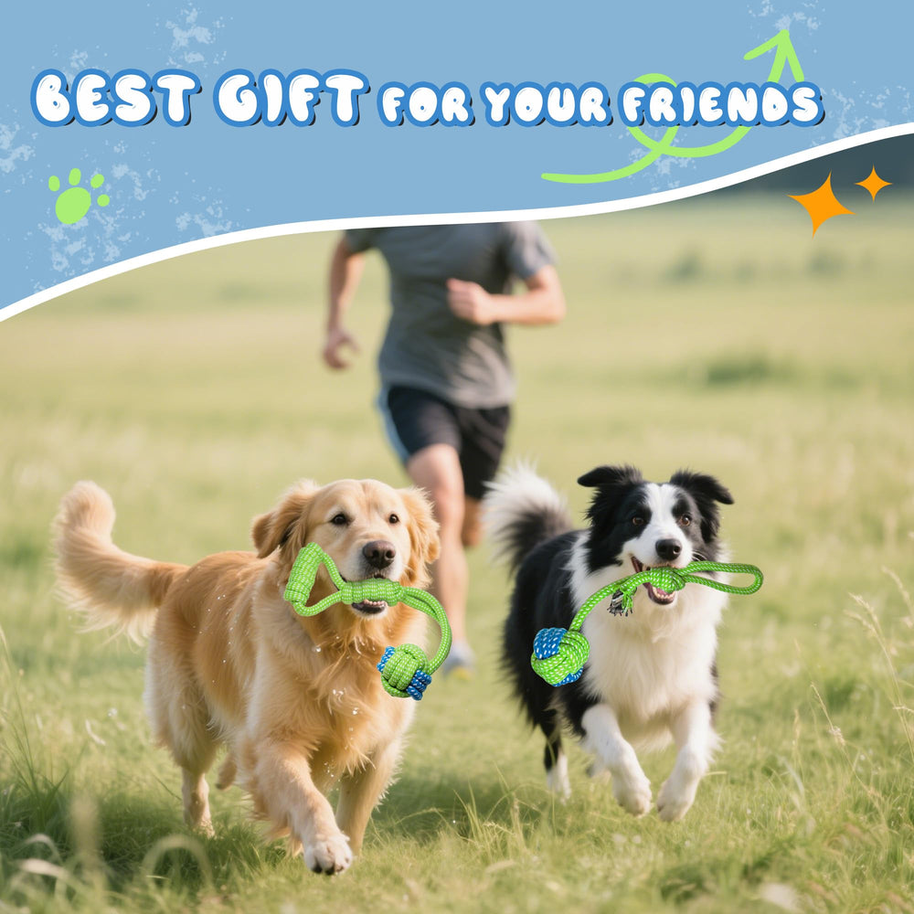 DSUMD jouet corde chien torsade polyvalente favorise tir et retour.