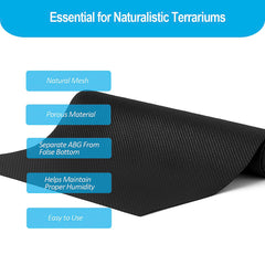 Duedusto barriere substrat terrarium — coupe ajustable pour différentes tailles de terrariums
