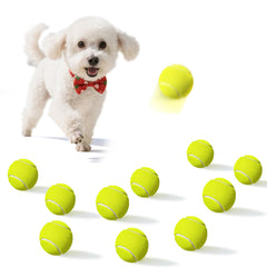 Balle Dukuueie tennis petites-pattes, idéale pour chiens miniatures et jeux en extérieur.