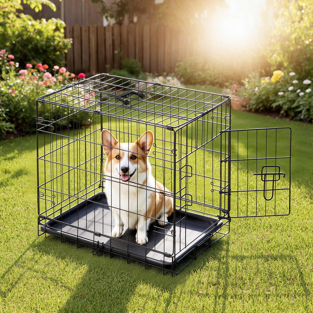 DUMOS cage chien 30 pouces, finition résistante et longue durée.
