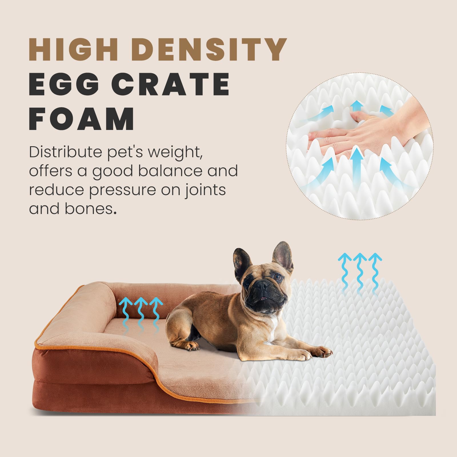 DUMOS mousse mémoire pour chien pour un confort ciblé