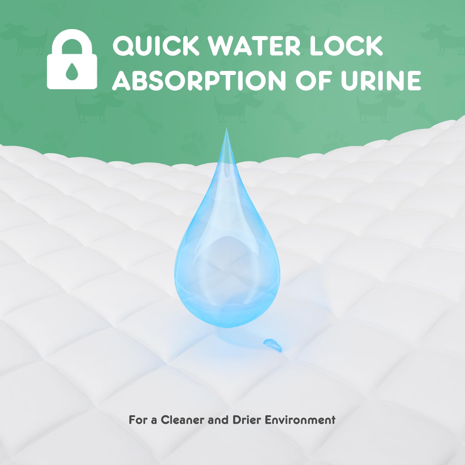 DUMOS noyau absorbant élevé, transforme rapidement le liquide en gel