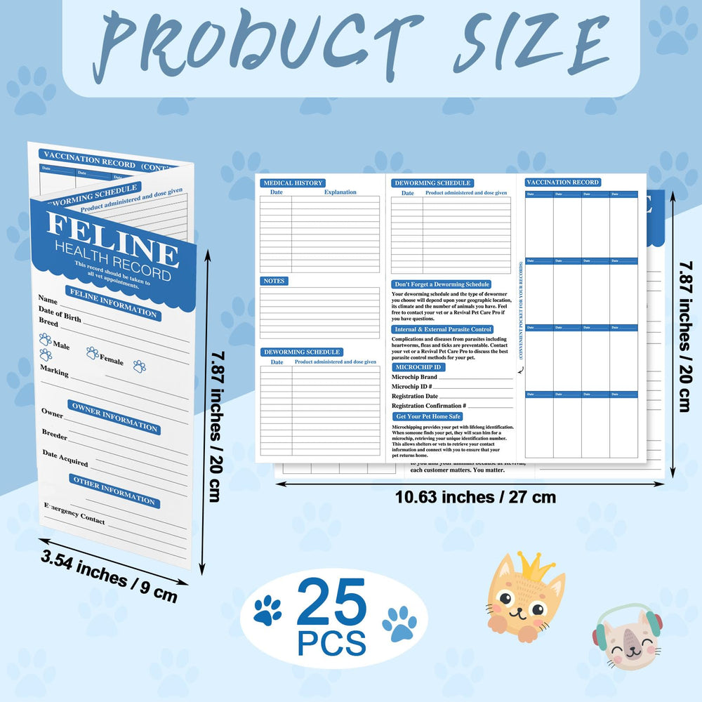 Dunzoom: carnet vaccination chat pliable pour rangement pratique et rapide.
