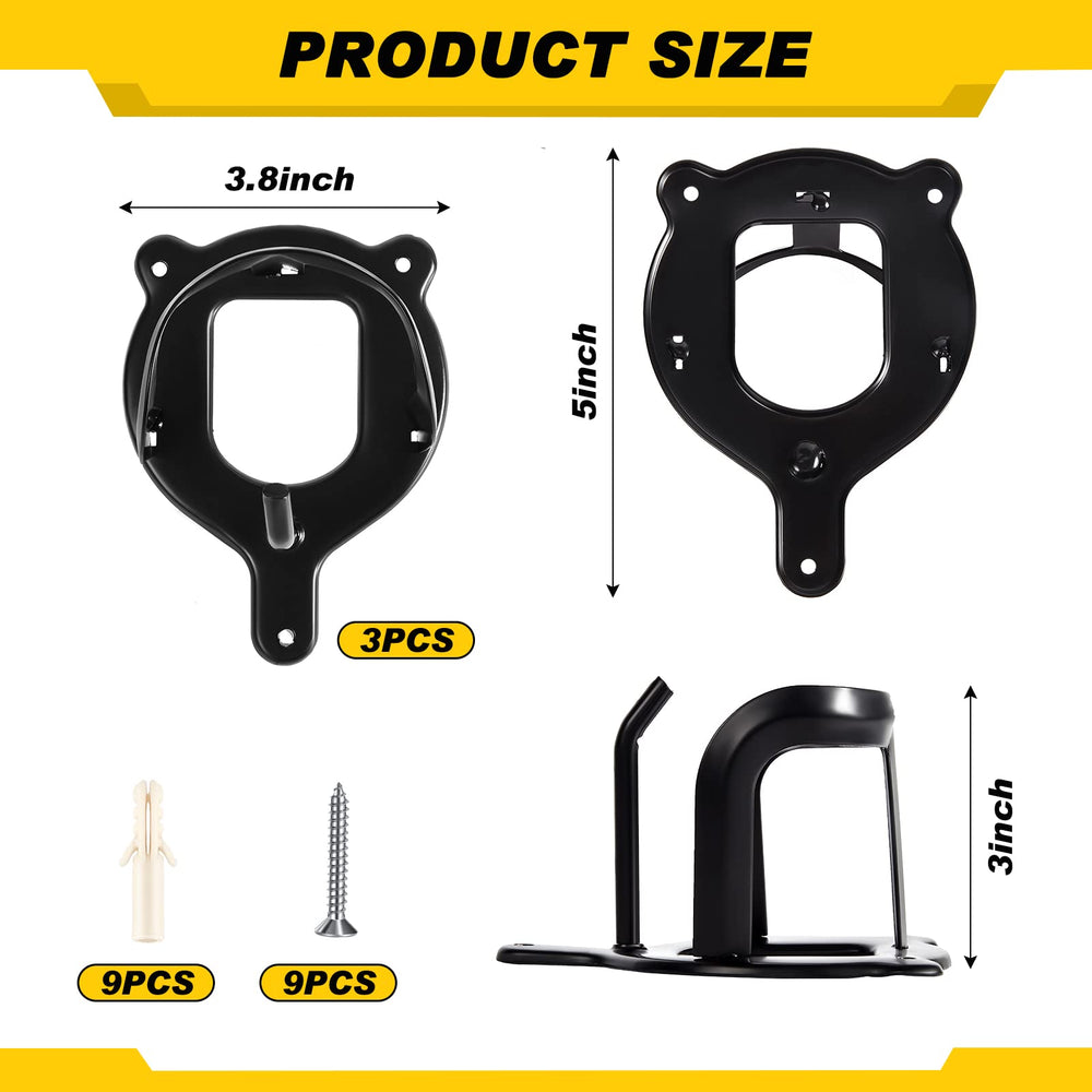 Dunzy support harnais avec tubes et vis, installation facile et rapide