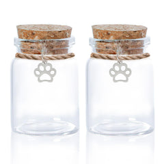 Duoxiate – Bouteilles souvenir poils animaux, ensemble de 2 pièces.
