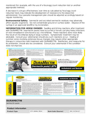 Dose unique Duramectin Paste simplifiant le traitement du cheval.
