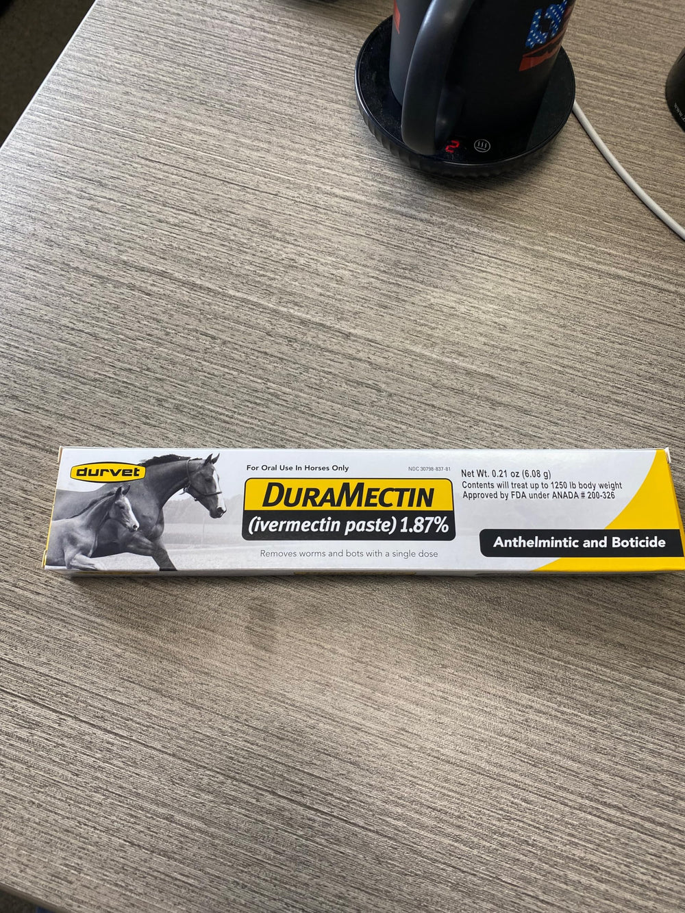 Duramectin Paste : large spectre pour parasites internes du cheval.