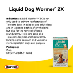 Doseur Durvet 2X Vermifuge Liquide en main pour administration précise