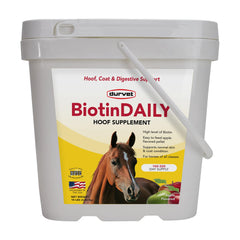 Durvet BIOTIN Daily 10# – Pellets pomme faciles à donner, soutiennent la croissance des sabots.