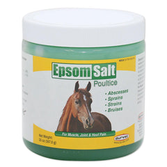 Cataplasme Durvet Sel-Epsom – application pratique pour soulager les tensions musculaires.