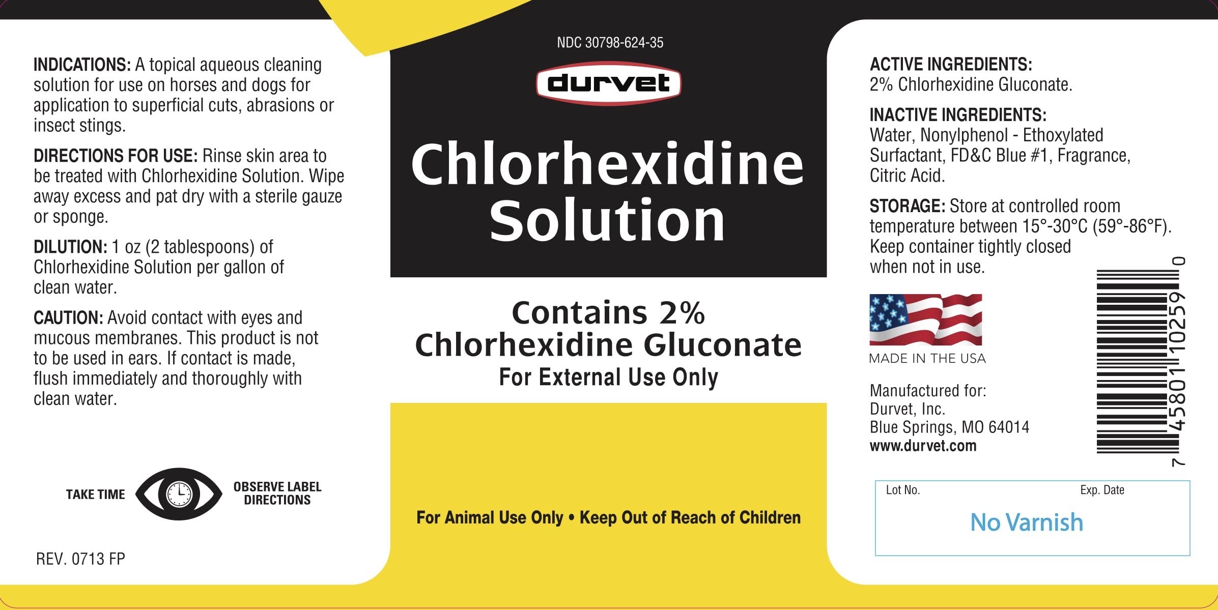 Durvet chlorhexidine 16oz - démonstration d'application chez les chiens et chevaux.