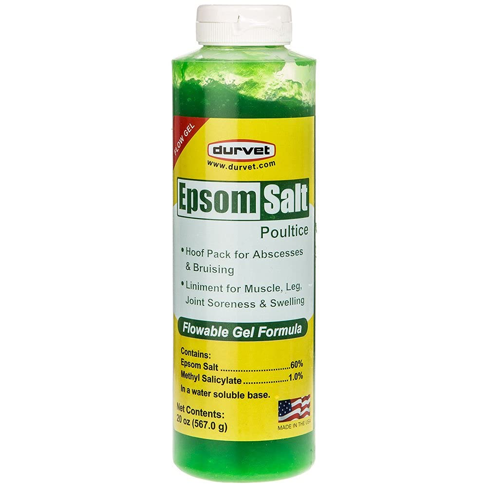 Durvet Équin Cataplasme Gel Fluide — bouteille prête à l’emploi pour soins des sabots et muscles.