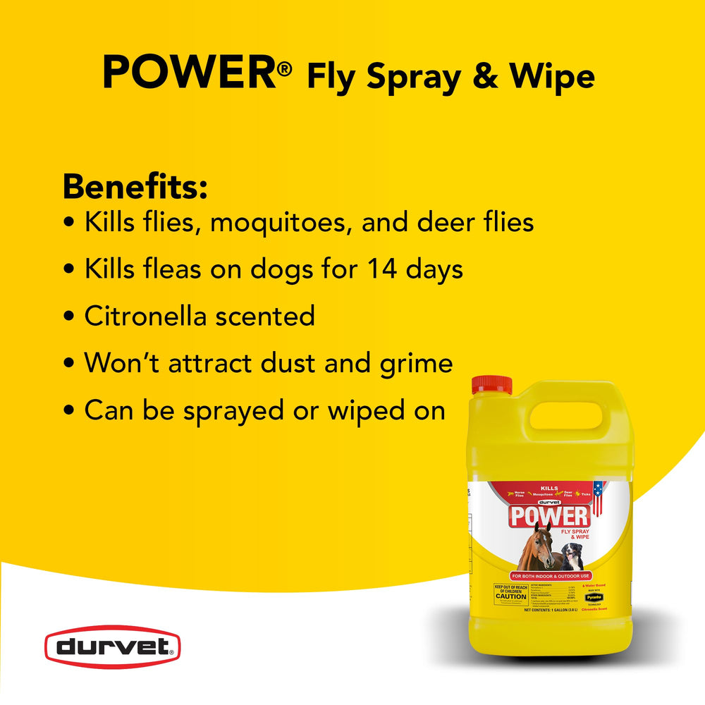 Durvet Fly 003-1021 : lingettes-repulsives pour chevaux, usage rapide.