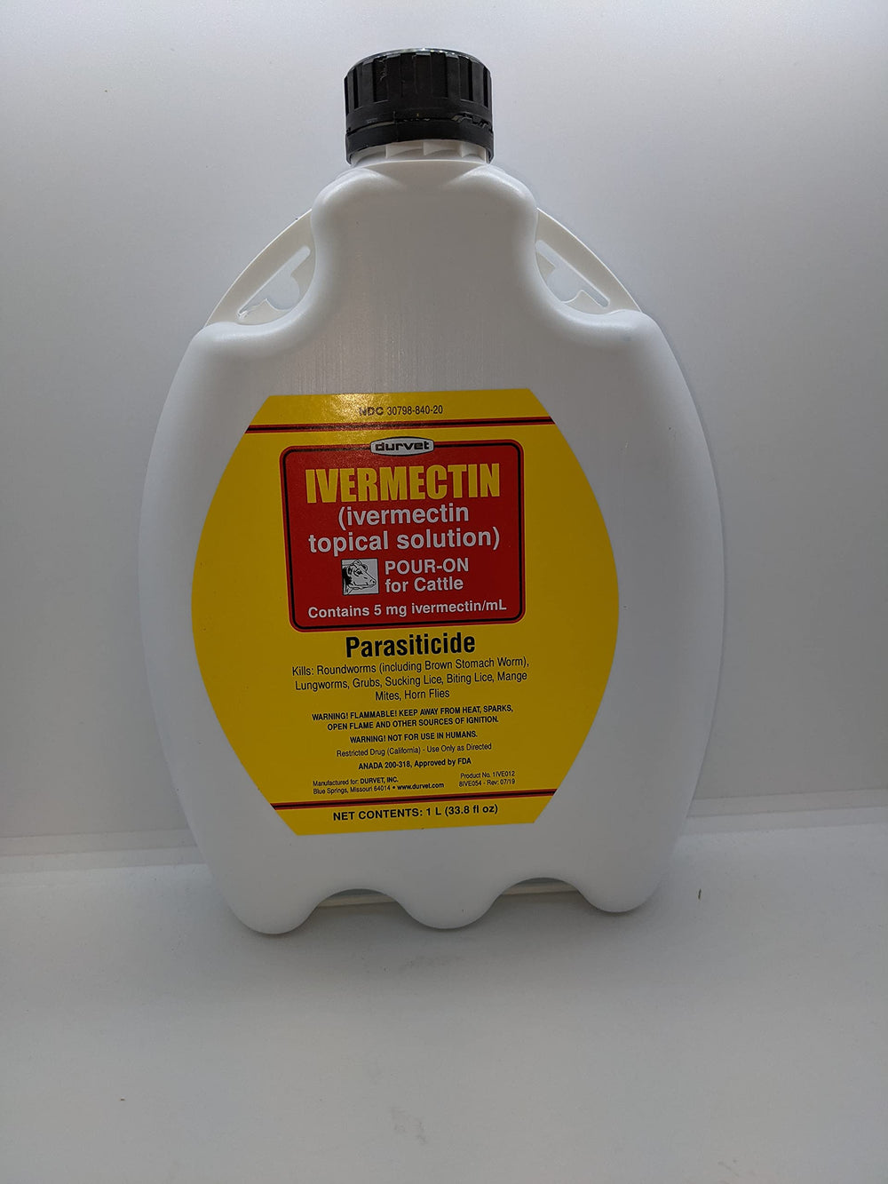 Durvet Ivermectin Pour-On avec applicateur prêt à l'emploi.
