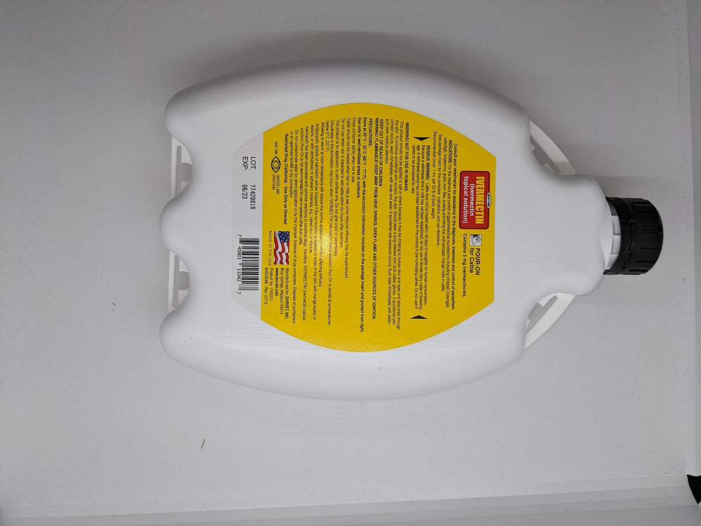 Durvet Ivermectin Pour-On préparation de dose pour l'élevage.