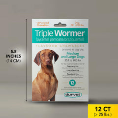 Durvet Triple Wormer : contrôle de sept souches tenias et autres vers.
