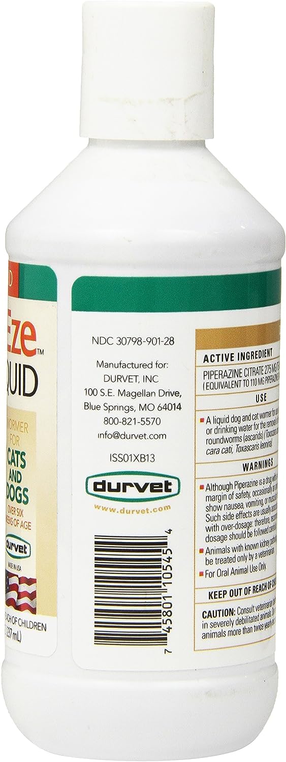 Durvet WormEze : ajout dans la nourriture pour chiens et chats.