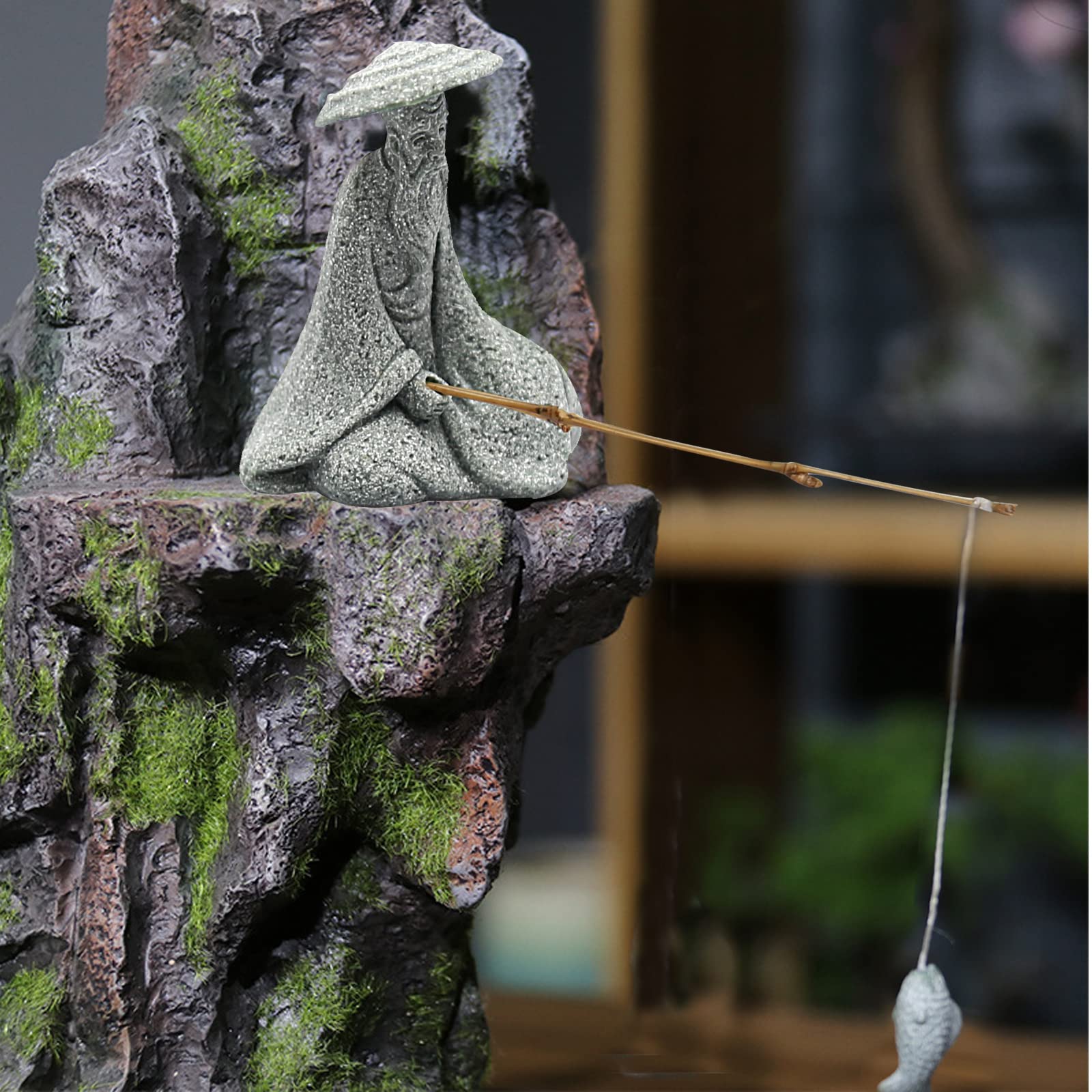 DUZFOREI figurine décorative pour aquarium, ensemble en grès durable.