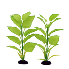 DVHEY plante d'aquarium en soie 12 pouces vert clair, décor réaliste.