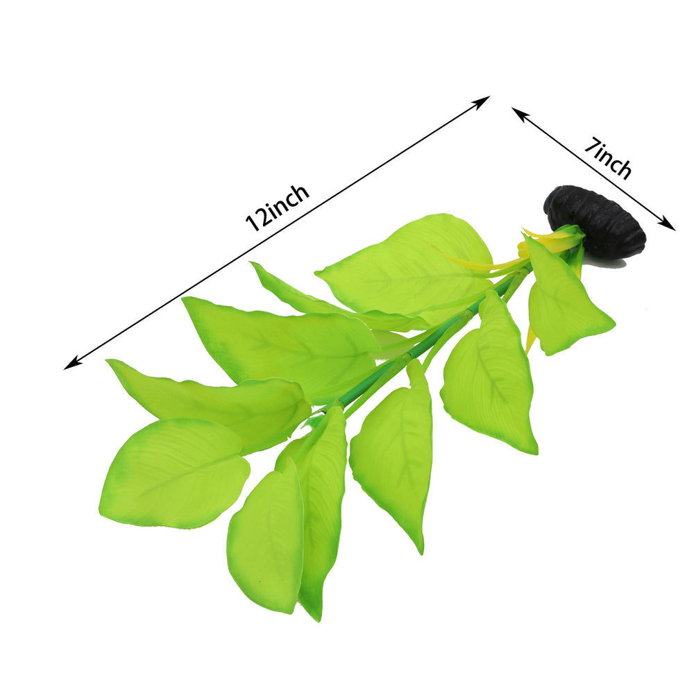 DVHEY plante d'aquarium en soie 12 pouces, couleur durable pour l'esthétique.