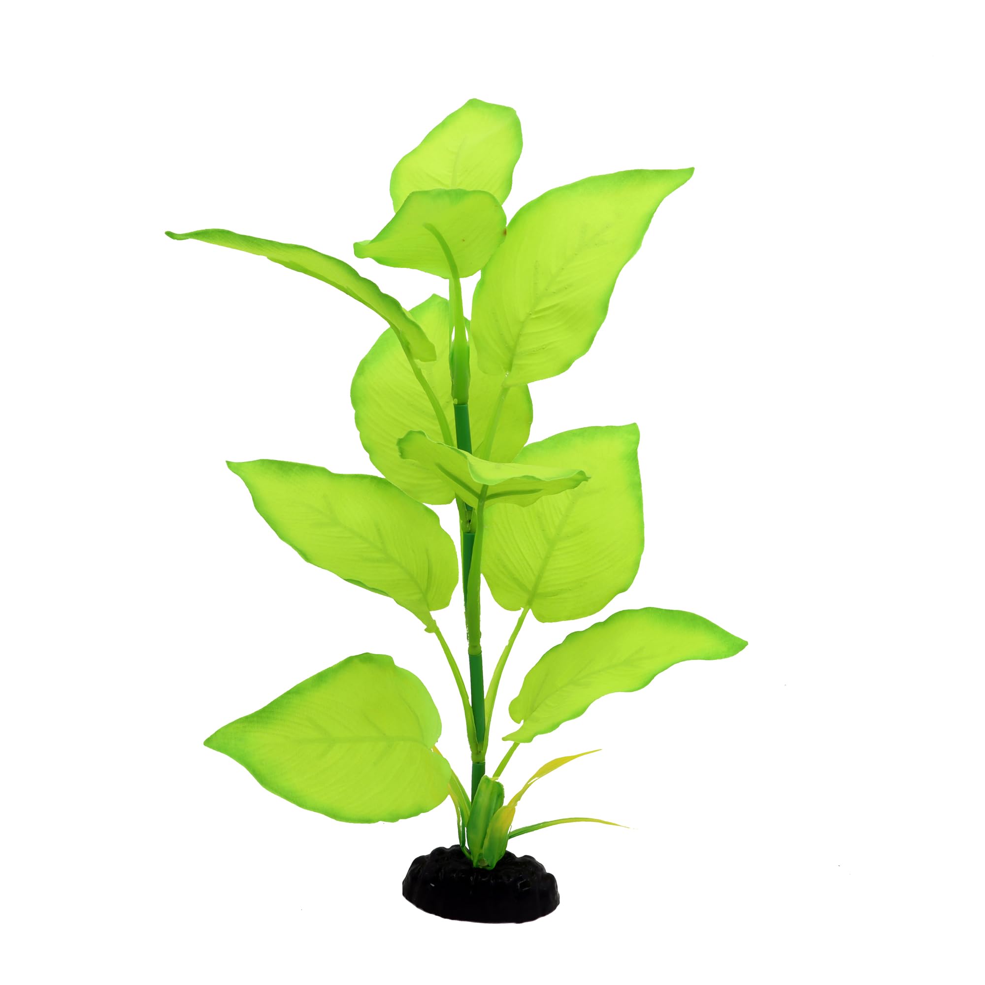 DVHEY plante d'aquarium en soie, base lestée, position stable.