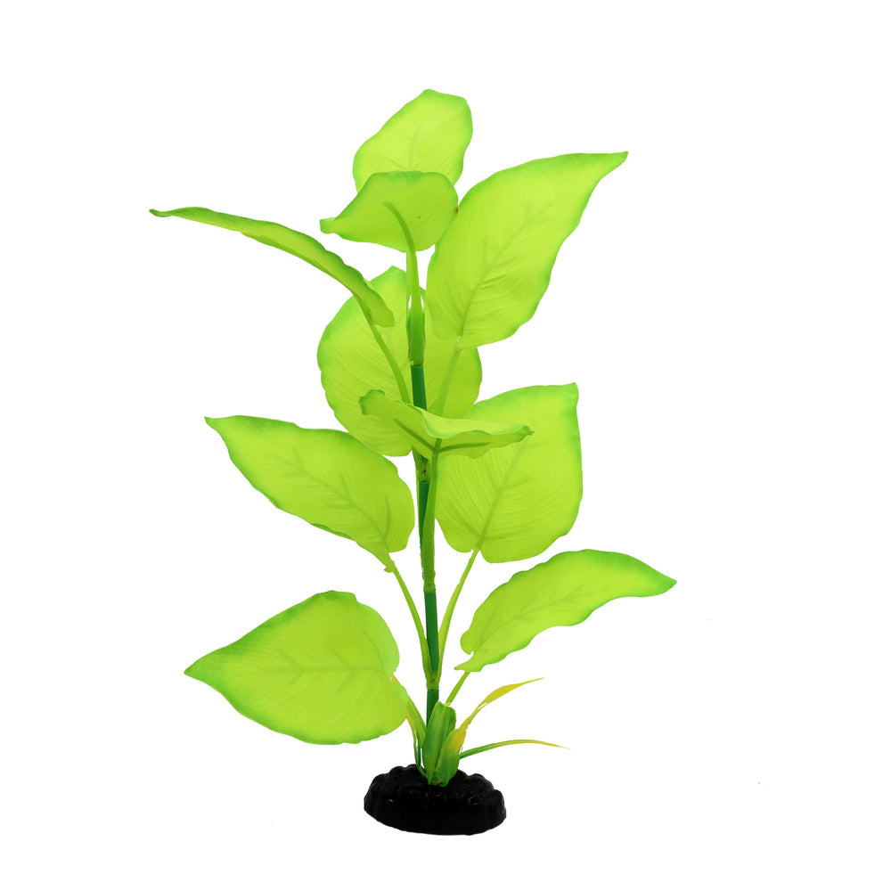 DVHEY plante d'aquarium en soie, base lestée, position stable.