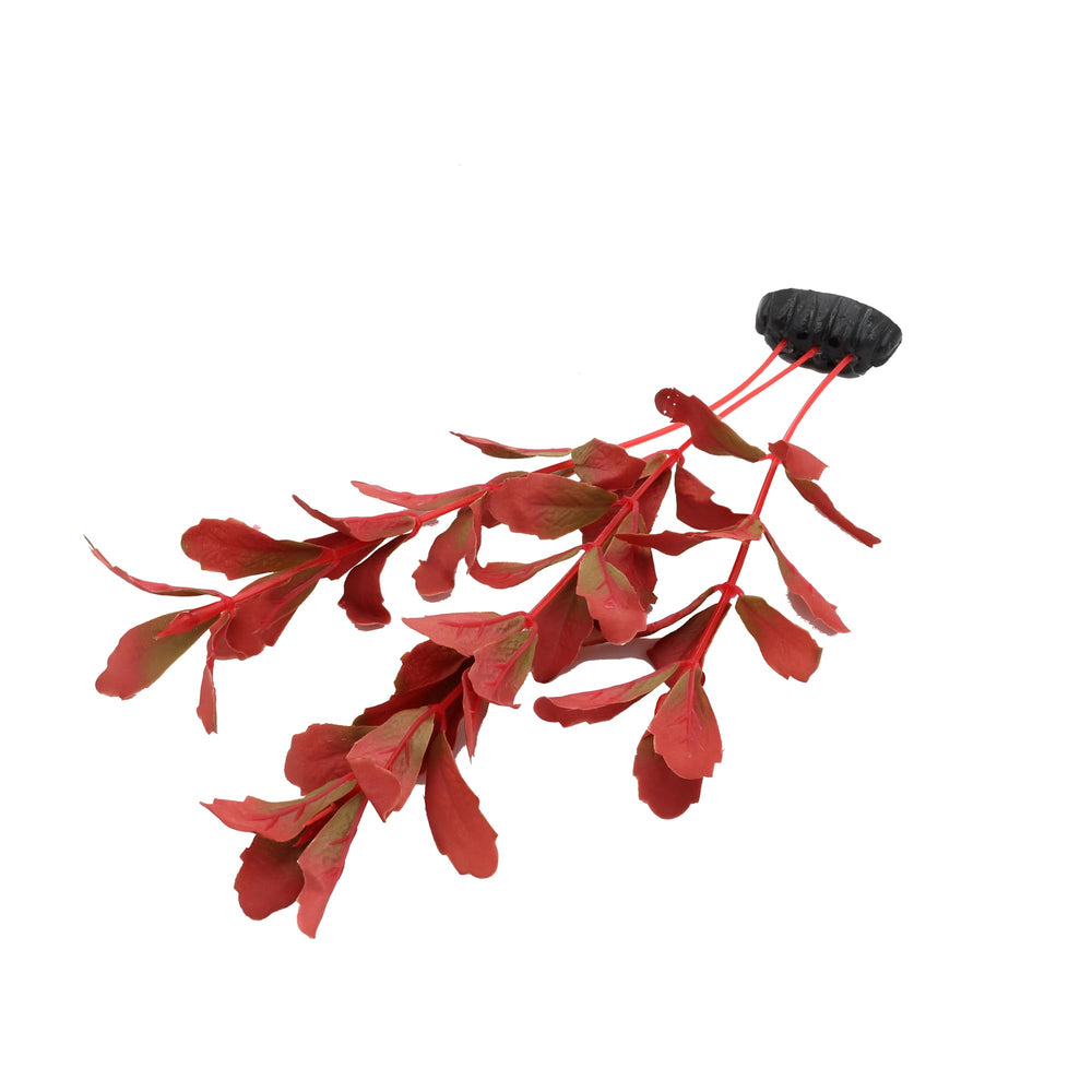 DVHEY plante en soie rouge 12 pouces, base pesante pour stabilité.