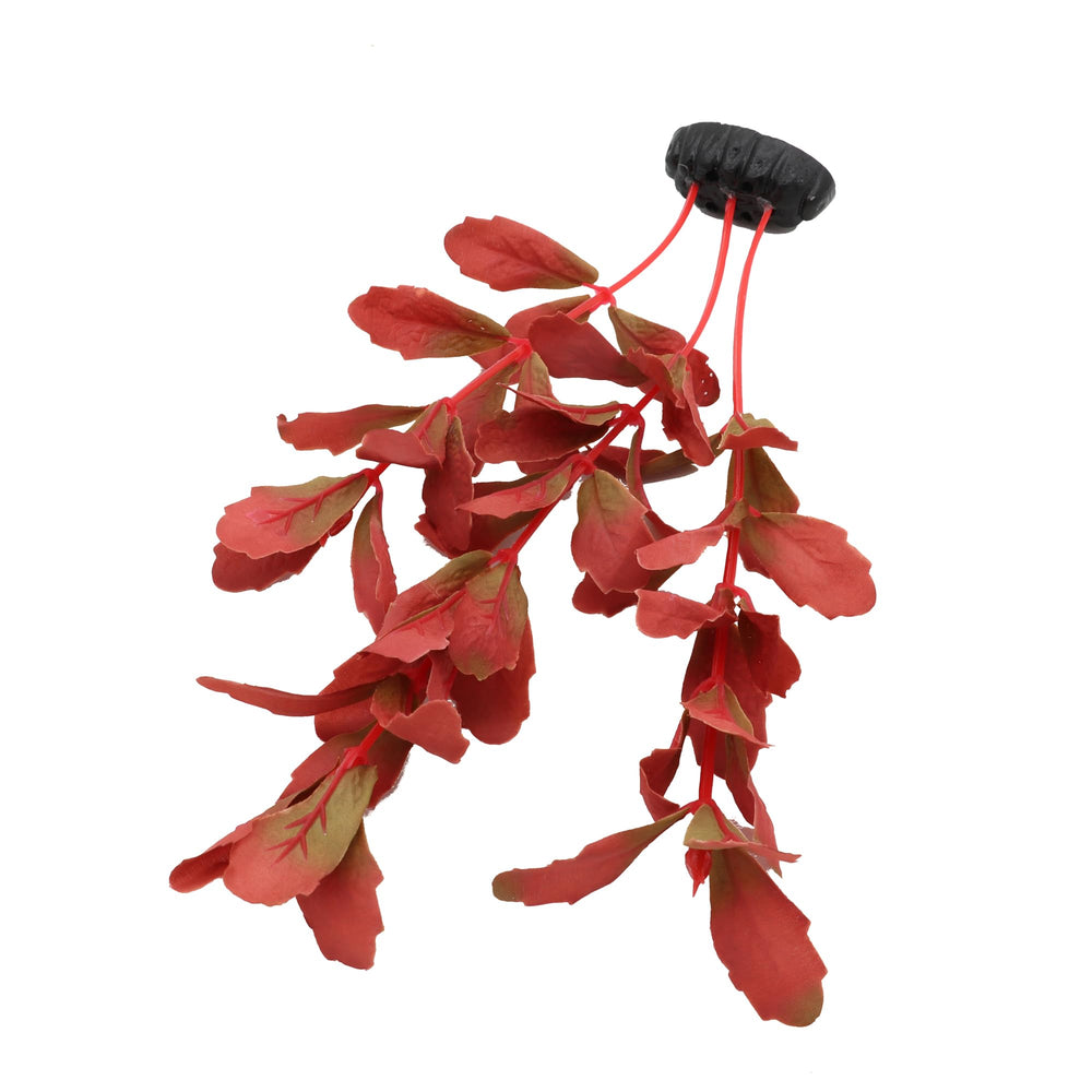 DVHEY plante en soie rouge 12 pouces, entretien minime et couleur durable.