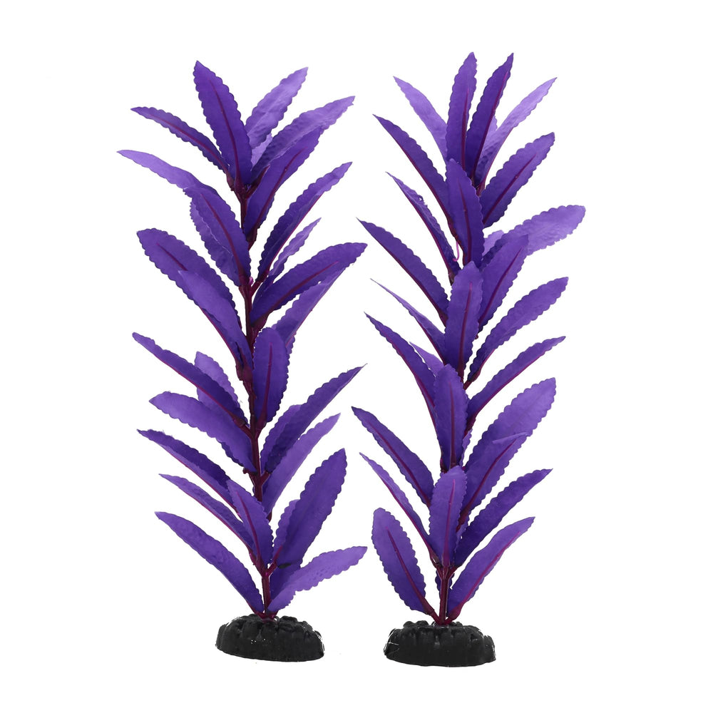 DVHEY plante-aquarium-soie-12-pouces-violet décor réaliste et cachettes pour poissons.