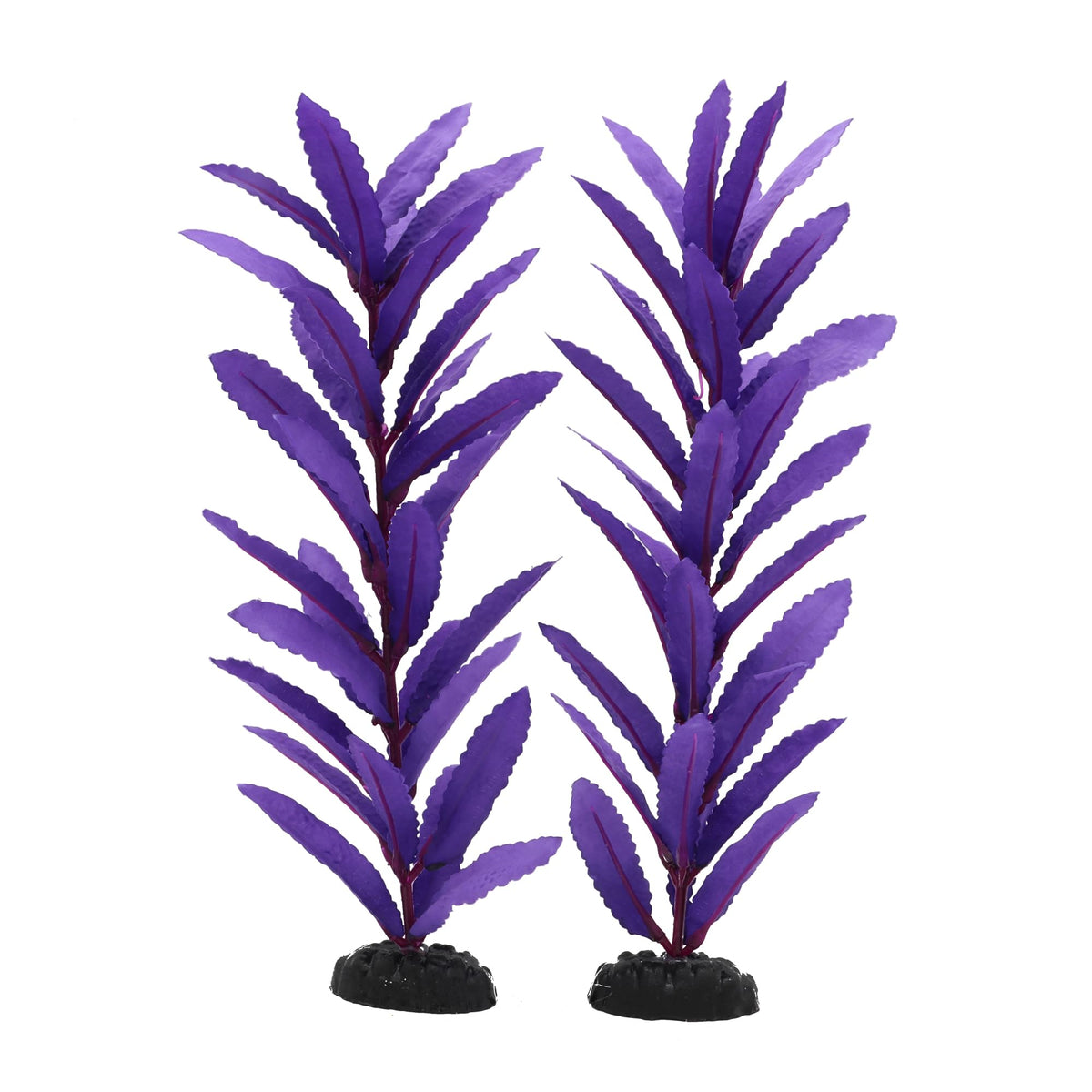 DVHEY plante-aquarium-soie-12-pouces-violet décor réaliste et cachettes pour poissons.