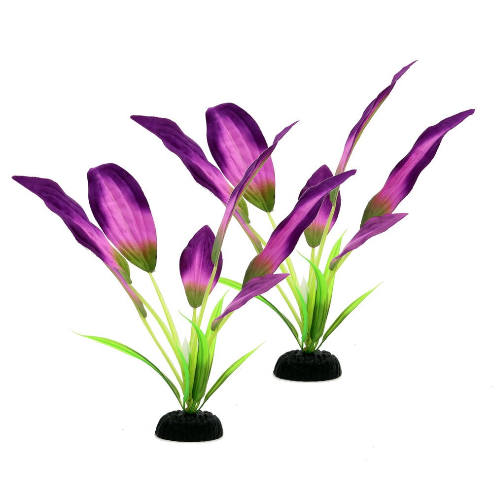 DVHEY plante en soie pour aquarium, feuillage violet, refuge sûr pour Betta.