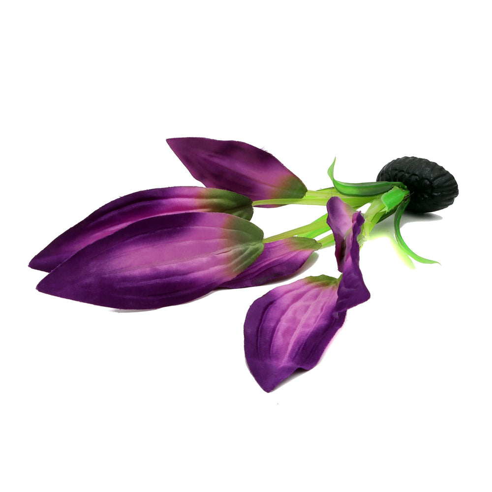 DVHEY accessoire décoratif, plante en soie, violet, créant cachettes naturelles.