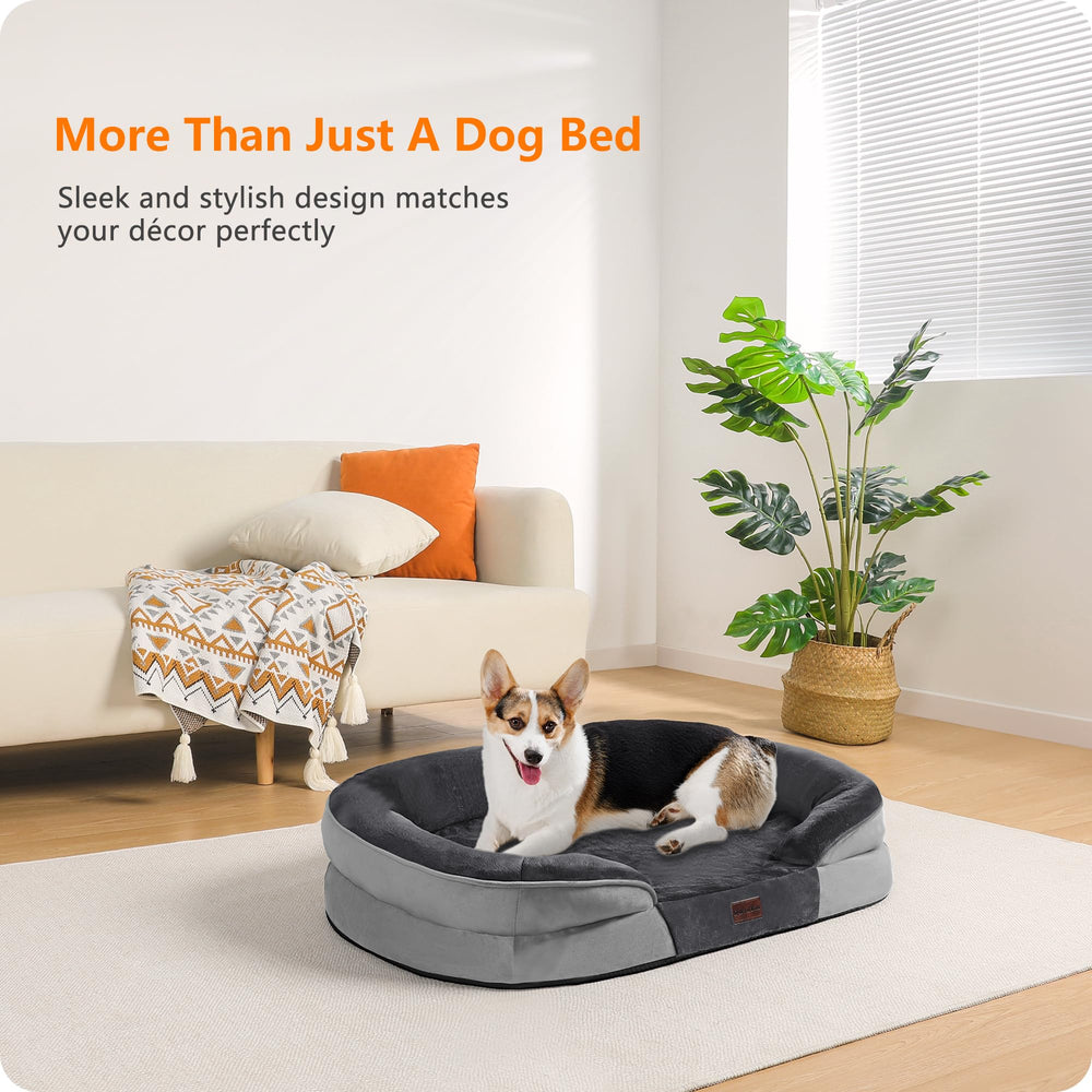Dwanton lit chien moyen avec housse impermable pour protection
