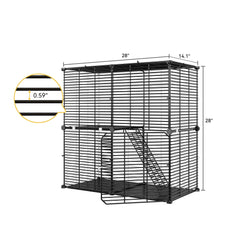 DWVO Enclos chat – assemblage DIY rapide pour refuge sûr