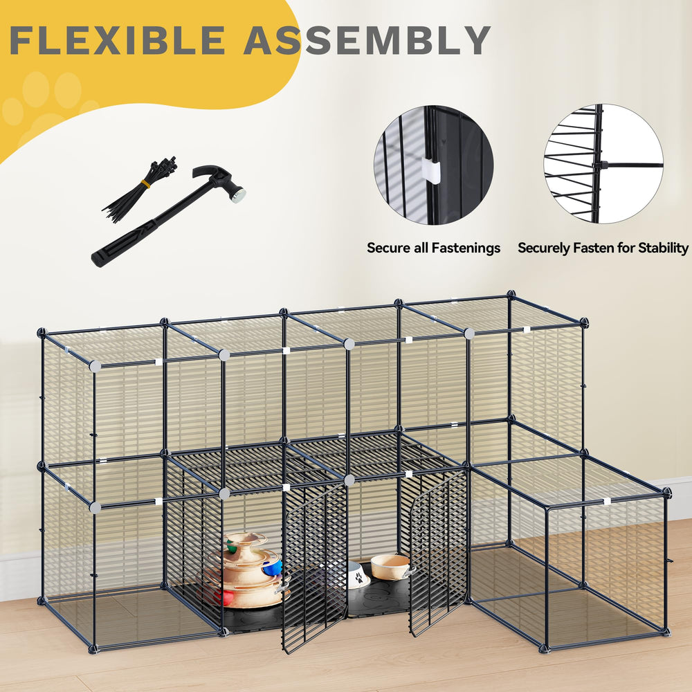 DWVO Enclos chat – usage polyvalent pour habitat douillet des petits animaux