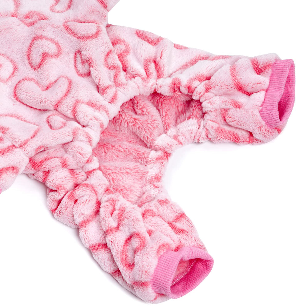 Motif cœur rose sur le vêtement Dxhycc, rendu charmant pour les fêtes.