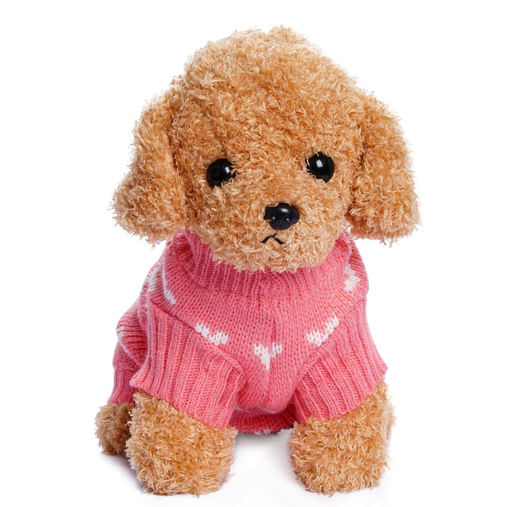 Aperçu du look adorable Dxhycc cœur rose sur petit chien.