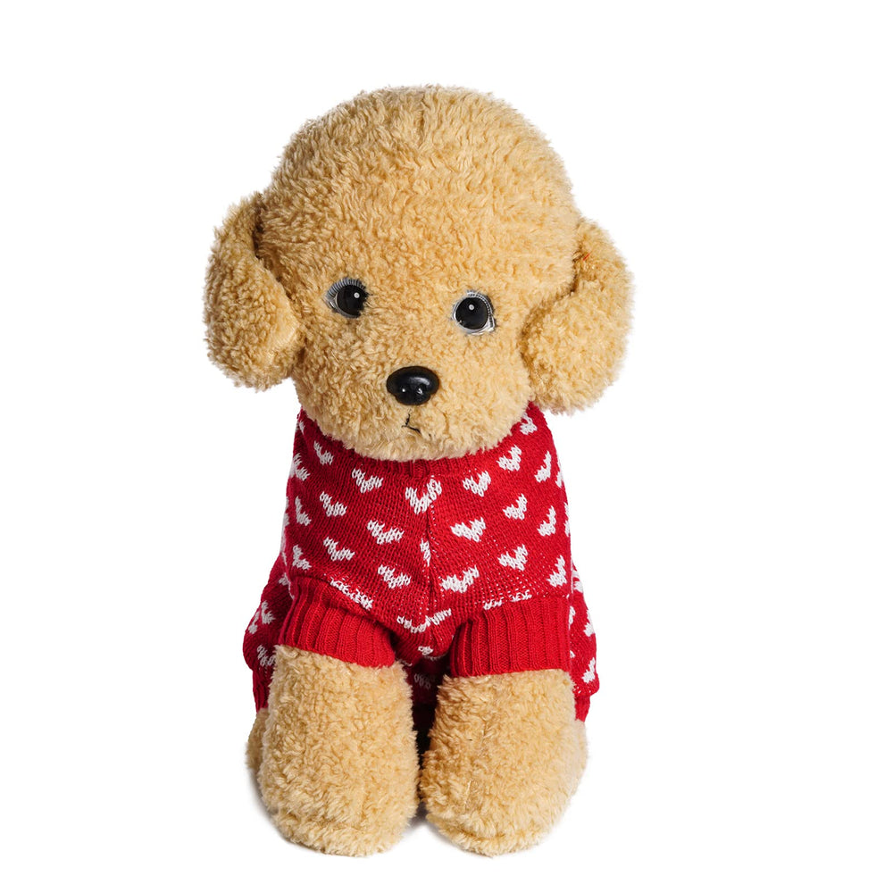 Dxhycc pull-tricot chien cœur rouge, usage quotidien et occasions festives.