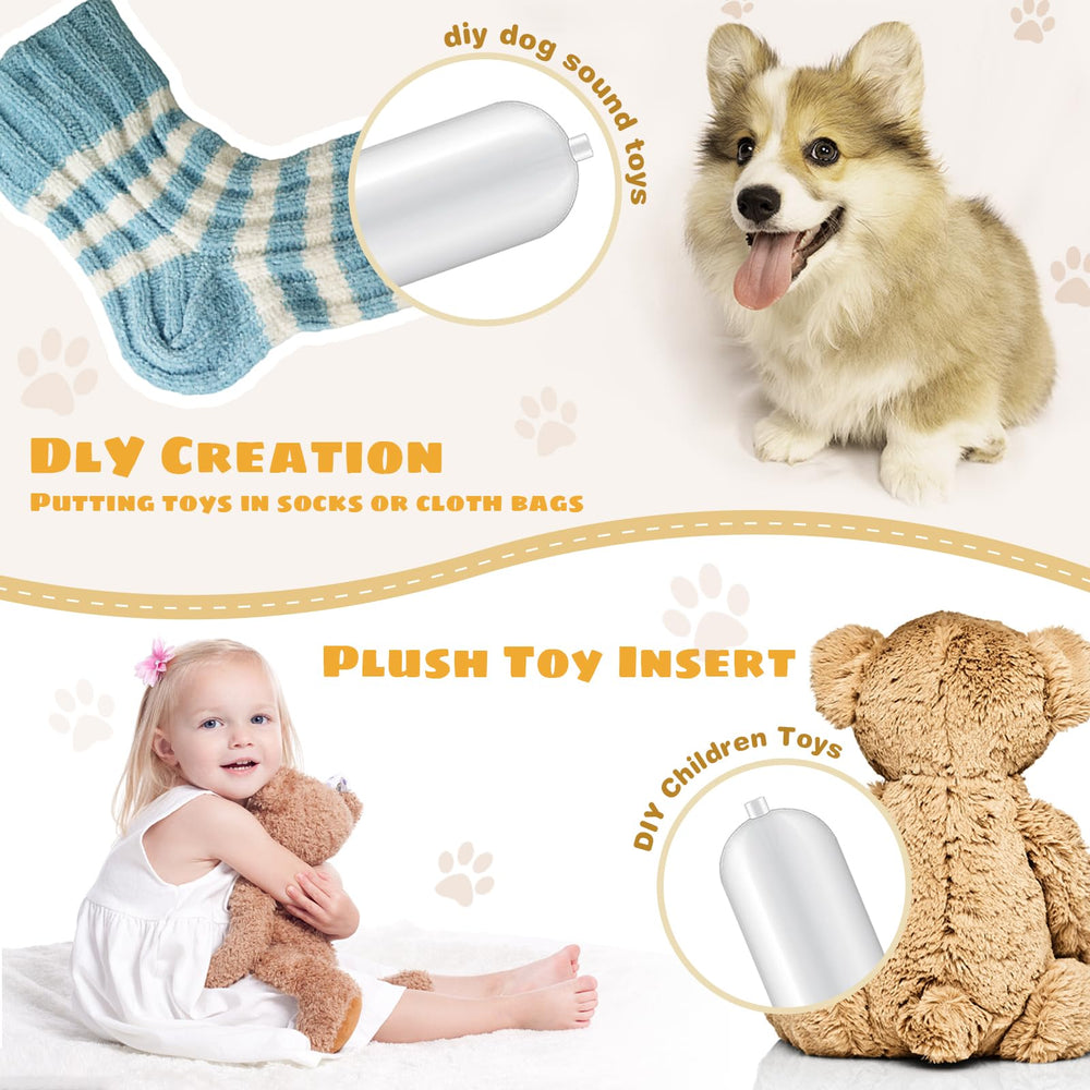 Utilisation polyvalente des sifflets Dxmimer pour jouets et peluches.