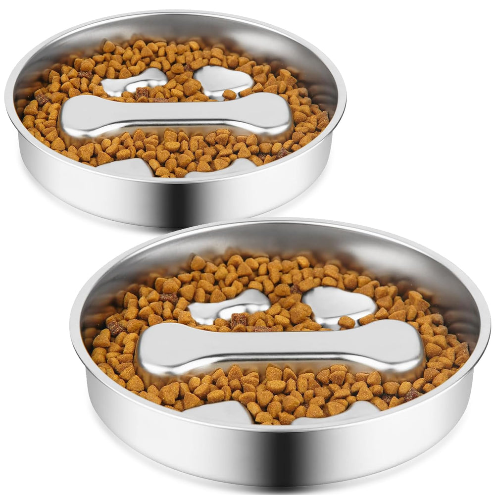Dyienocs gamelle slow-feeder en forme d os pour ralentir l alimentation des chiens et chats
