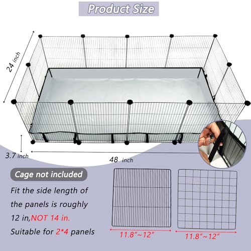 DZWLKJ liner cage anti-fuite avec rebord 4 pouces évite les éclaboussures.