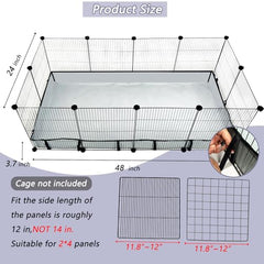 DZWLKJ liner cage anti-fuite avec rebord 4 pouces évite les éclaboussures.