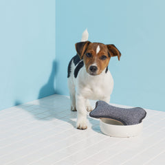 Brosse E-Cloth pour bol animal, face douce éliminant la graisse.